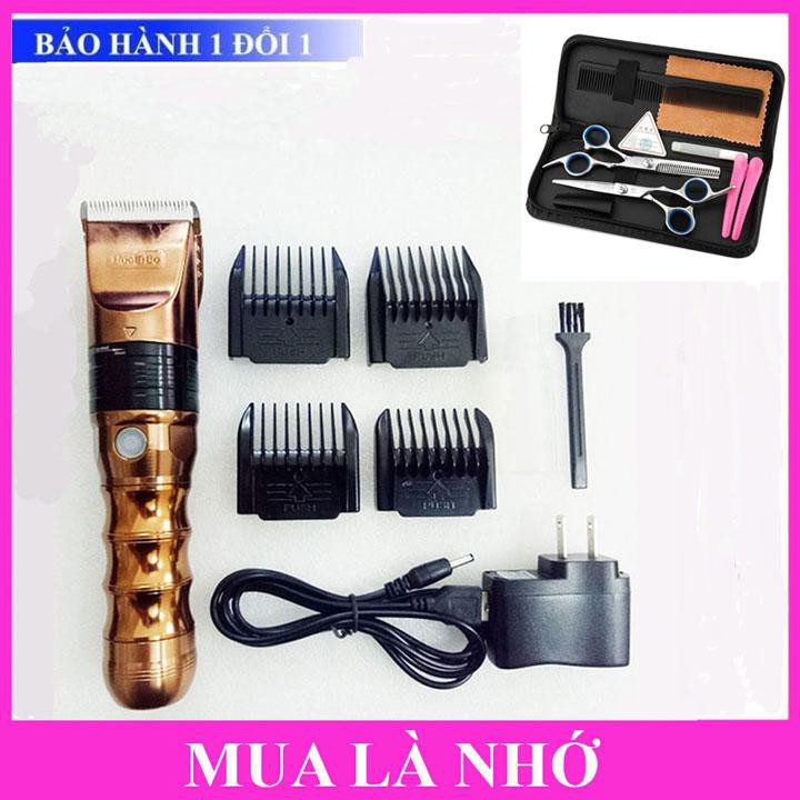 Tông Đơ Hớt Tóc Chuyên Nghiệp HUERBO B60 5000mAh PIN TRÂU TẶNG Bộ Kéo Có Bao Sang Trọng