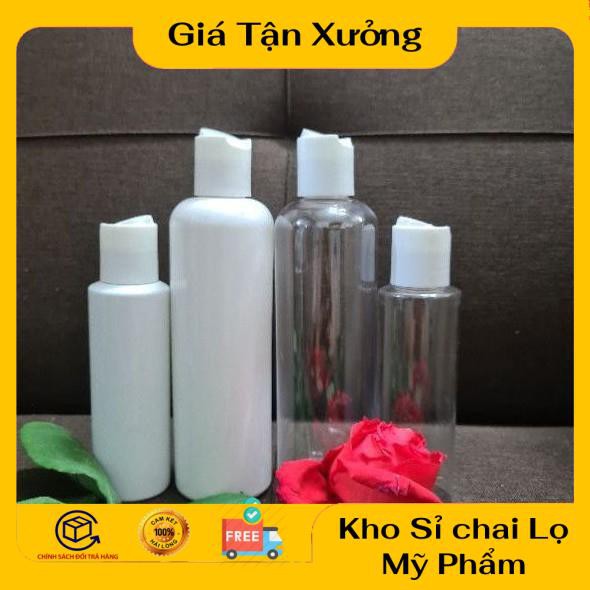 Chai Chiết Mĩ Phẩm ❤ TRÙM SỈ ❤ Chai nhựa pet nắp nhấn 150ml,200ml,250ml chiết mỹ phẩm , phụ kiện du lịch