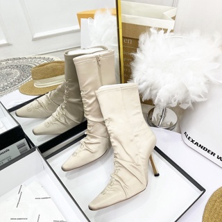 Bốt boot alex wang lụa gót nhonn spsl fullbox bill túi giấy