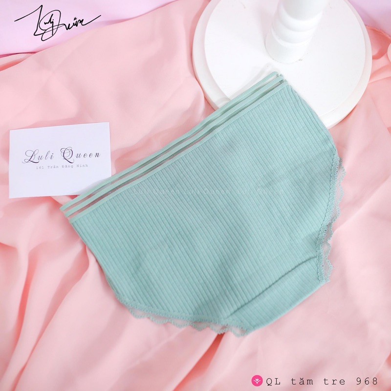 Quần lót tăm gân kháng khuẩn 🍀[MUA 5 TẶNG 1] 🍀 Quần lót nữ thông hơi cạp lưới xinh xắn | BigBuy360 - bigbuy360.vn