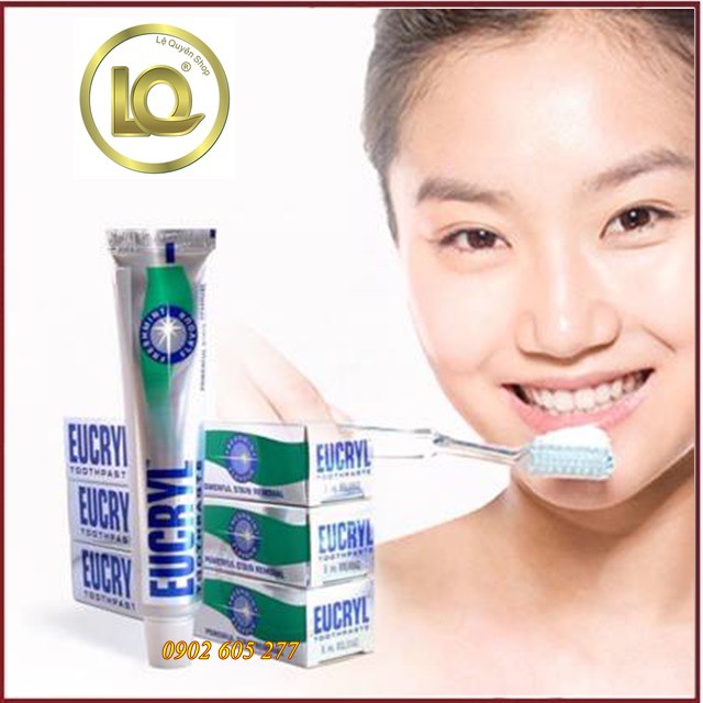 [Hàng chính hãng] Kem Đánh Răng Eucryl Toothpaste 62g