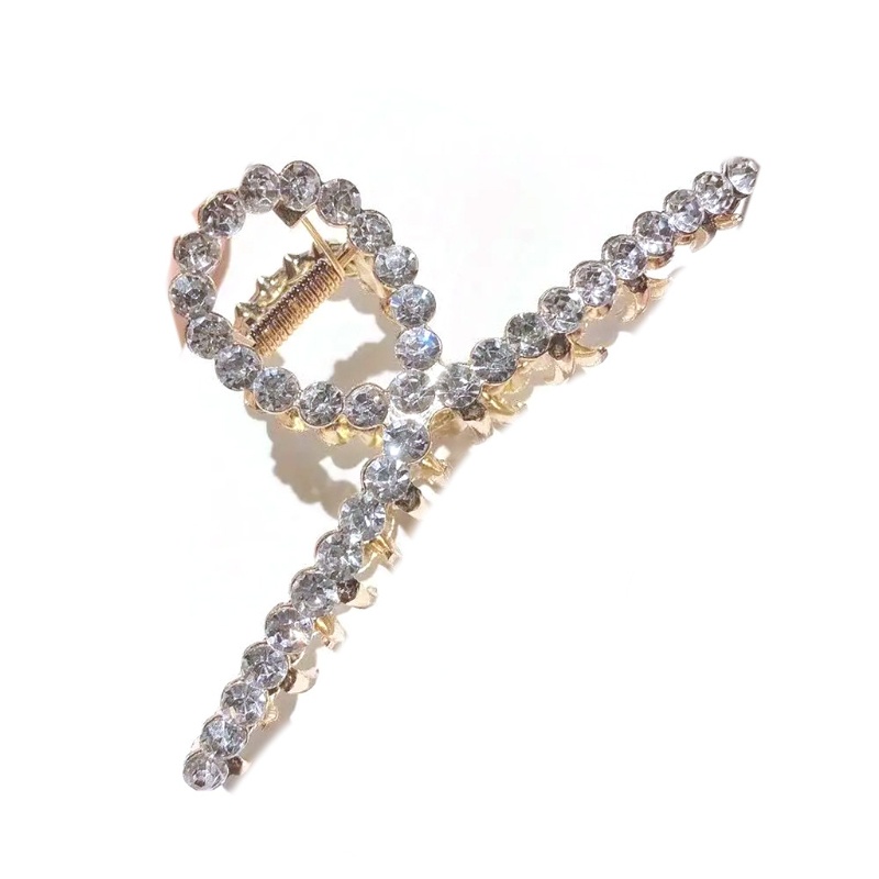 Set 4 Kẹp Tóc Càng Cua Lớn Bằng Kim Loại Chống Trượt Thời Trang