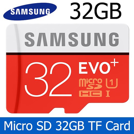 Thẻ nhớ MicroSDHC Samsung Evo+ 32GB U1 80MB/s kèm Adapter (Đỏ) - Không box