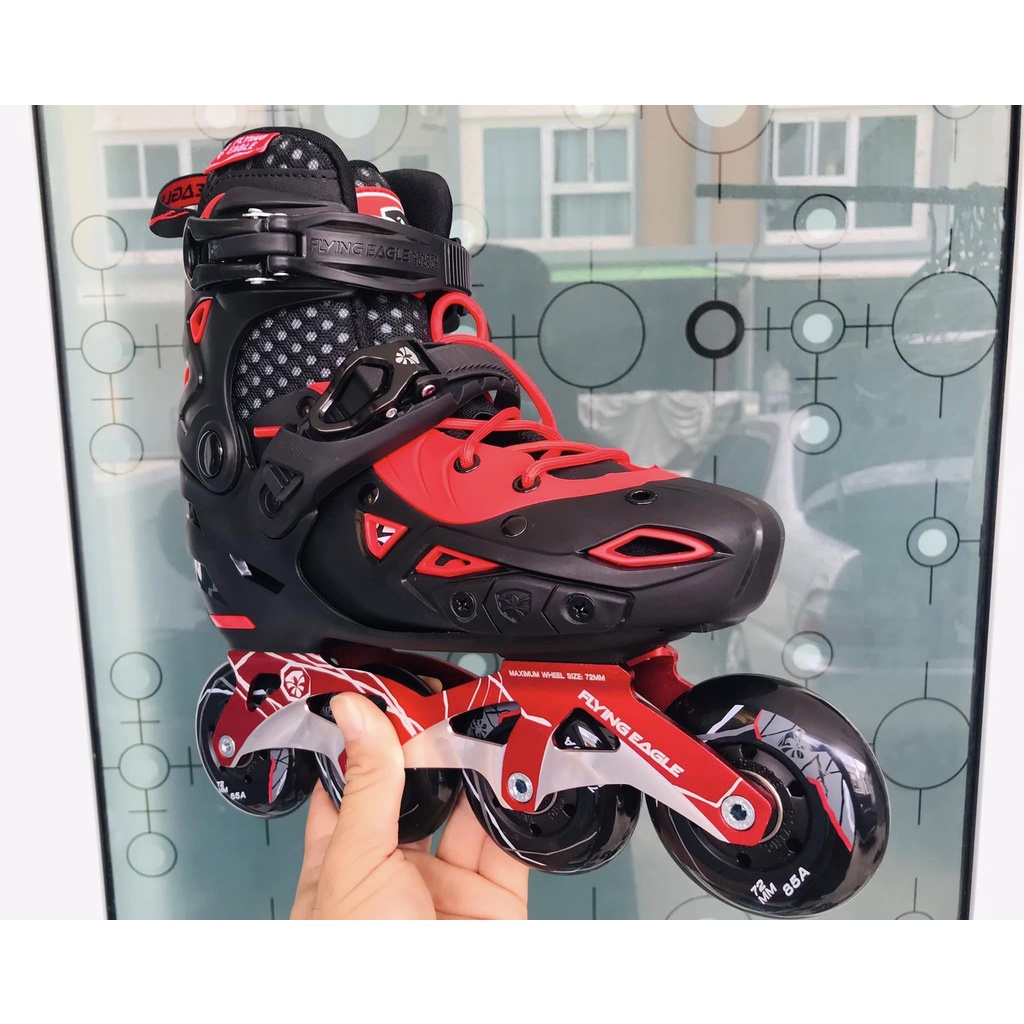 Giày Patin Trẻ Em COUGAR - Flying Eagle S9, Bánh giày cao su đặc, tặng kèm phụ kiện tay chân cho bé