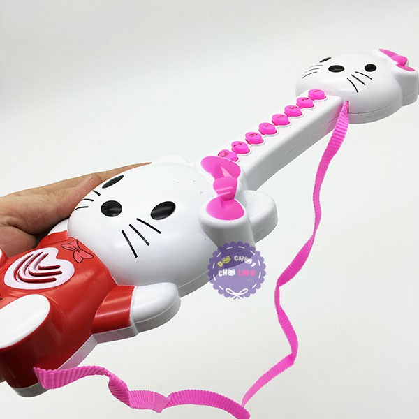 Đồ chơi đàn guitar Mèo Kitty dùng pin có nhạc tiếng Việt