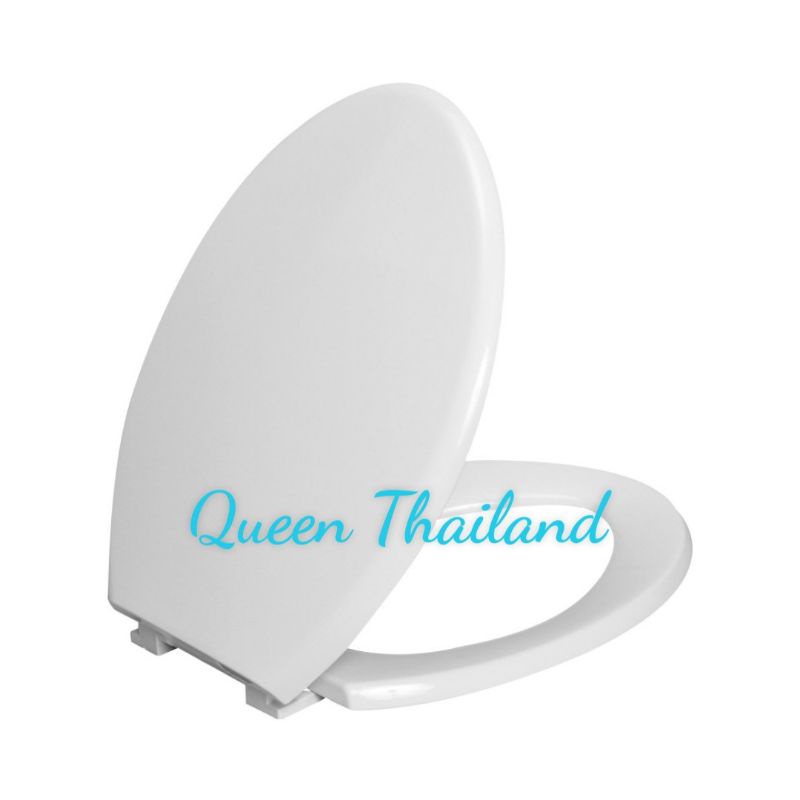 Nắp bồn cầu két nước rời rơi êm, nắp dày nặng nhựa trắng ABS dẻo siêu bền dùng cho BC 2 khối Casaer,