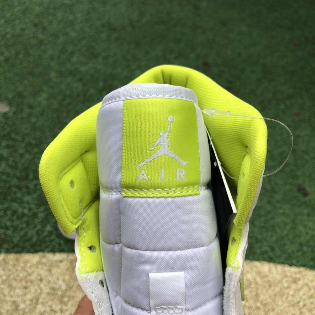 Giày Air Jordan 1 Mid " White Lime "