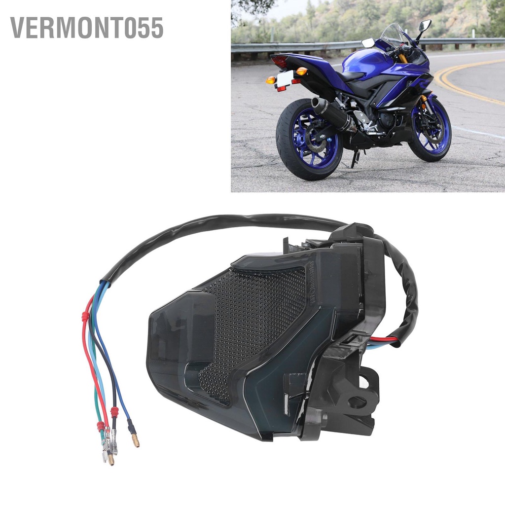 Có thể bán buôn Đèn hậu LED tích hợp cho xe máy báo rẽ phía sau phanh Y15ZR MXKING150 EXCITER150 Vermont055 Hàng giao ngay