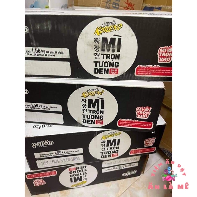 Mì Trộn Tương Đen Paldo Koreno ngon mê ly Tiệm ăn vặt ĂN LÀ MÊ | BigBuy360 - bigbuy360.vn