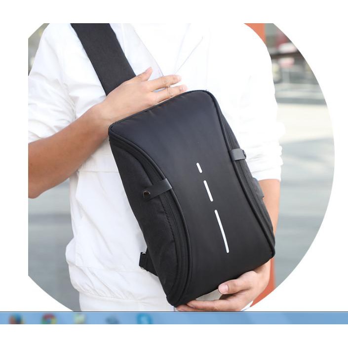 BALO Laptop 16inch + túi đeo chéo IPAD + bóp vải bố xước cao cấp kiểu dáng Hàn Quốc ( Set 3 túi)- MS6