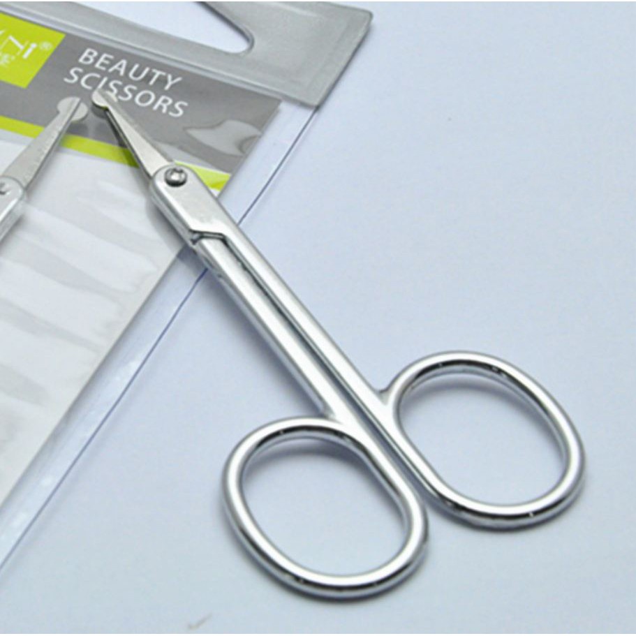 Kéo Đầu Tròn Tỉa Lông Mũi, Lông Mày, Mi Mắt BP Nose Scissors Hàn Quốc