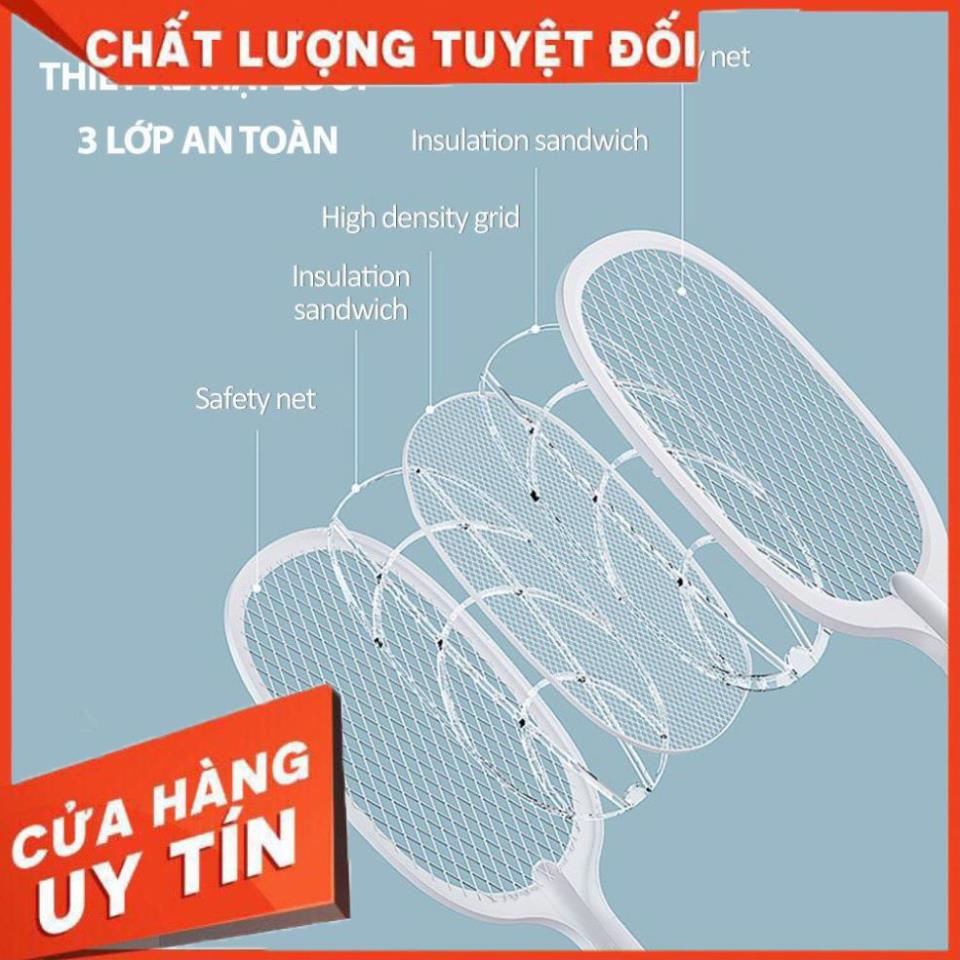 [ Bán Lẻ Giá Sỉ ] Vợt Bắt Muỗi Thông Minh Chống Giật An Toàn, Tích Hợp Đế Sạc, Chế Độ Bắt Muỗi Thông Minh Khi Ngủ