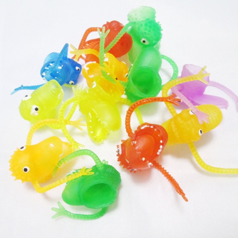 Đồ Chơi Con Rối Ngón Tay Hình Khủng Long Cho Bé