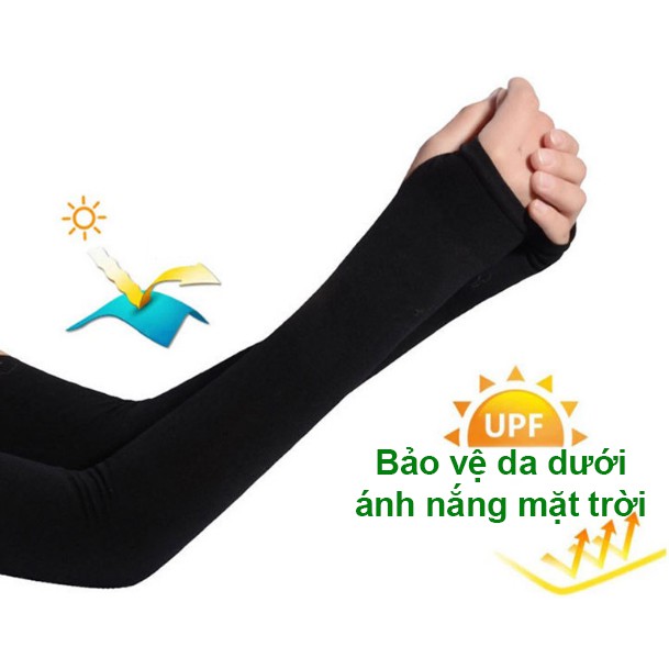 4 cặp găng tay nam dạng ống tay Ice Skin đi xe chống nắng, chống trầy xước da tay + Tặng 4 túi đựng dây kéo