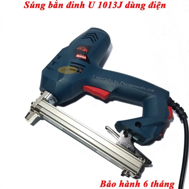 Máy bắn đinh gim gỗ U 1013J cao cấp dùng điện-Súng bắn đinh U gỗ