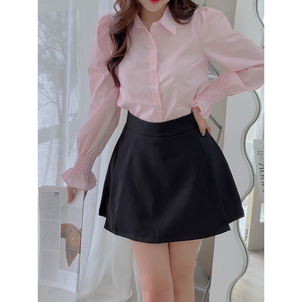 Áo sơ mi hồng nhạt