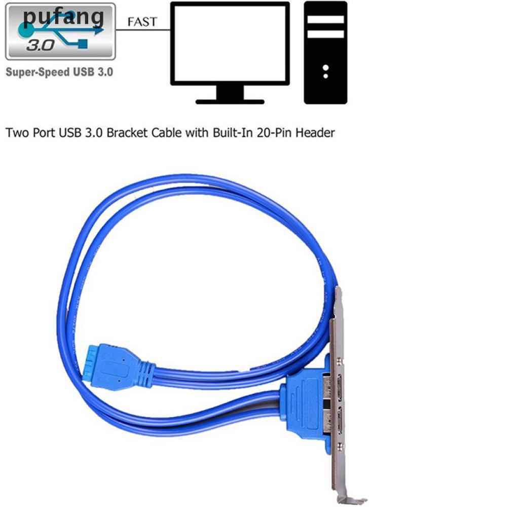 Dây Cáp Chuyển Đổi Pufang 2 Usb 3.0 Cái Sang Bo Mạch Chủ 20pin