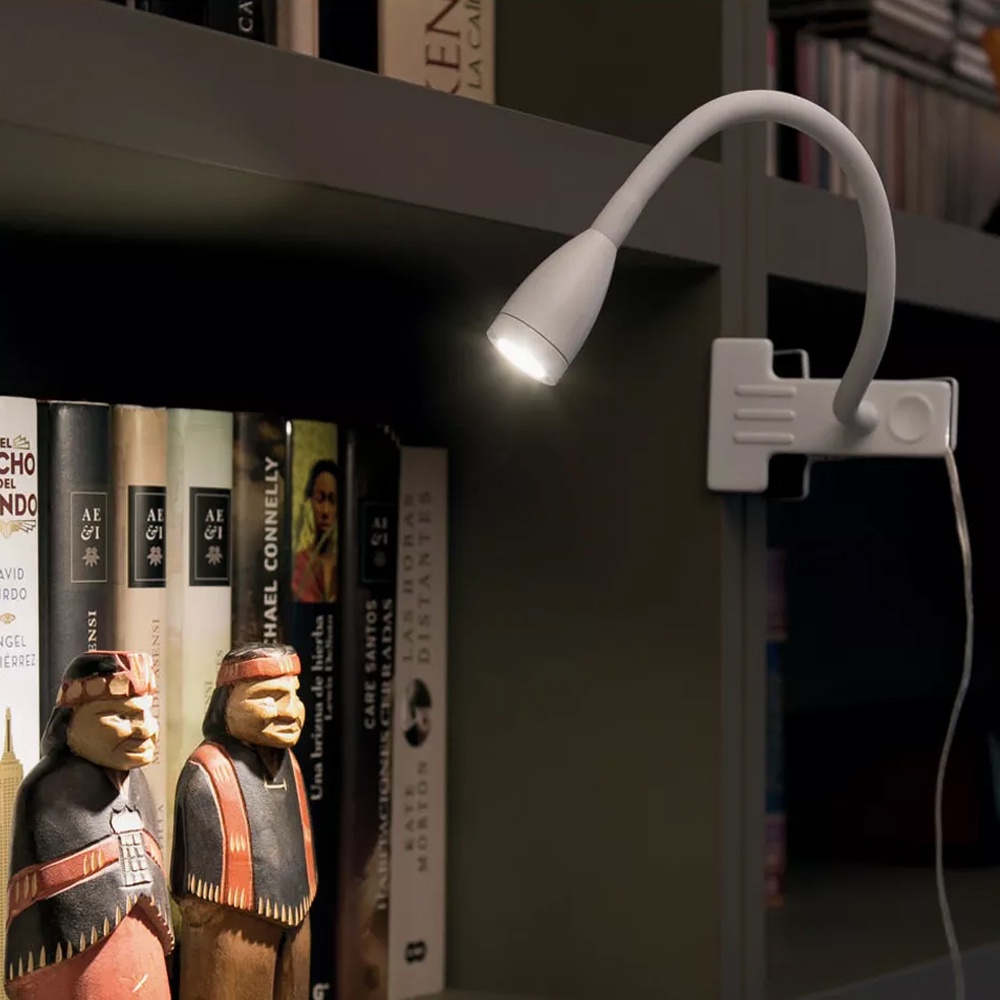 Đèn đọc sách kẹp bàn LED 3W, Ánh sáng chiếu rọi điểm, Nguồn USB 5V