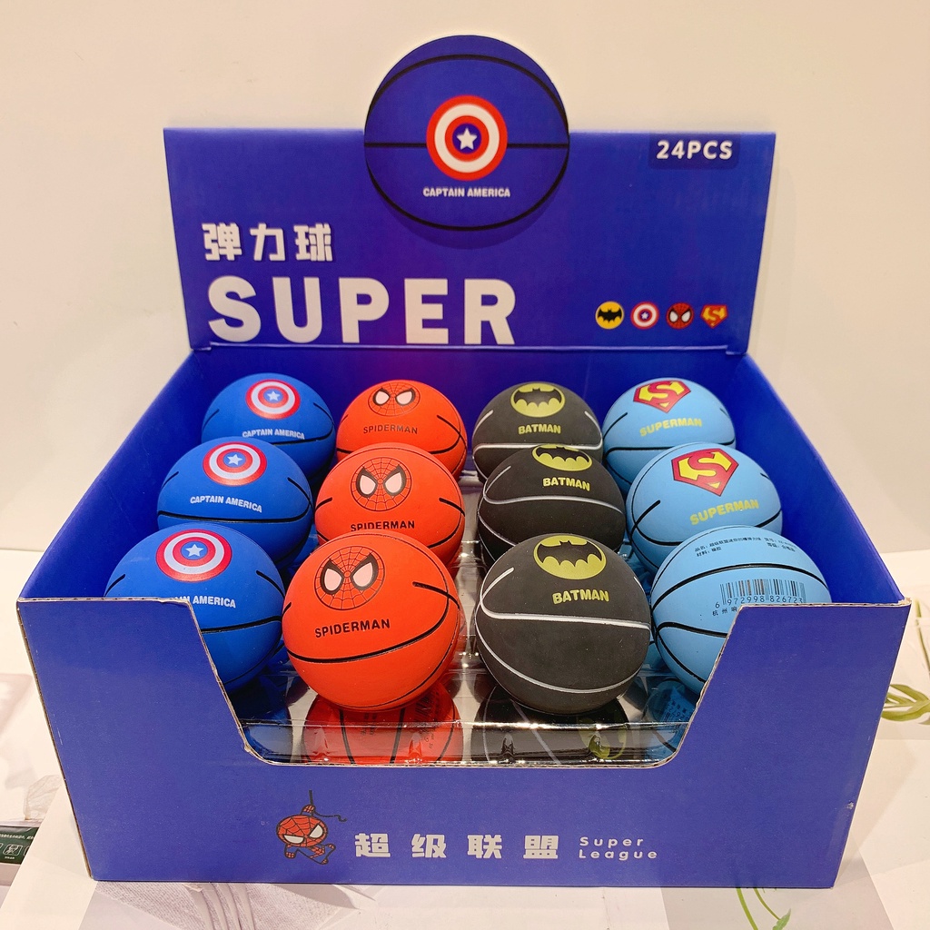 Quả bóng rổ đàn hồi mini hình siêu anh hùng - 9000000102
