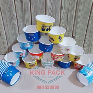 Ly kem - Cốc Cừu 250ml (Set 100 ly + nắp)