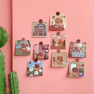Bộ postcard tranh trang trí dán tường decor phong cách dễ thương