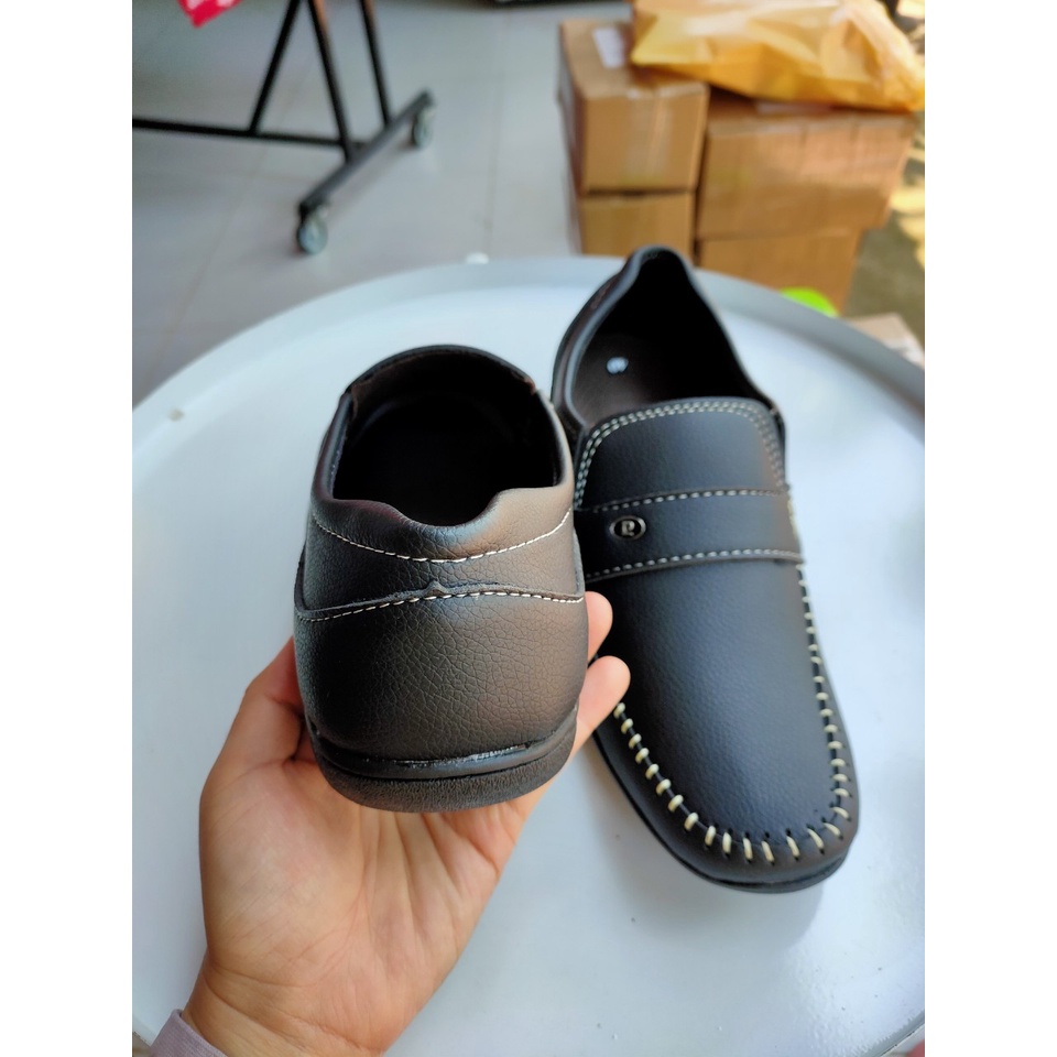 Giày lười nam mẫu mới , nk07 size từ 39 - 43 , màu đen , nâu đen