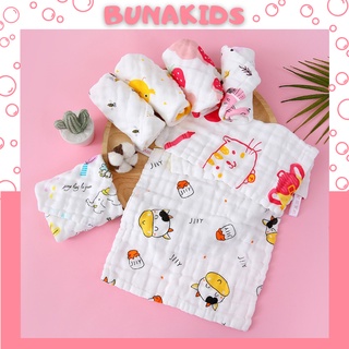 Khăn sữa, khăn xô 4 lớp cho bé sơ sinh nhà Bunakids KS11