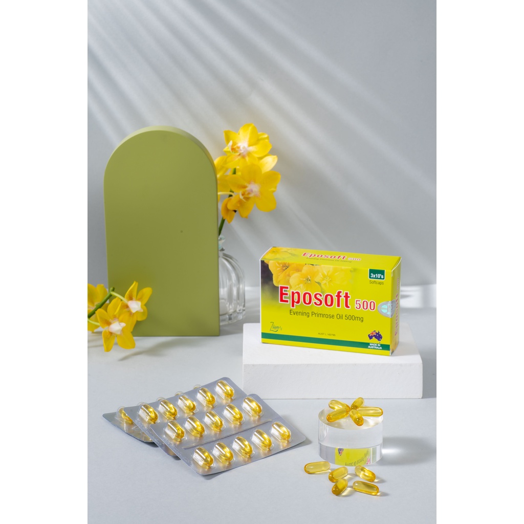 Viên uống Eposoft giúp cân bằng nội tiết tố, làm đẹp da hộp 30 viên - NN049