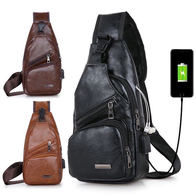 [ Da Đẹp ] Túi Da Đeo Chéo Nam Chống Nước Cao Cấp Tiện Dụng | BigBuy360 - bigbuy360.vn