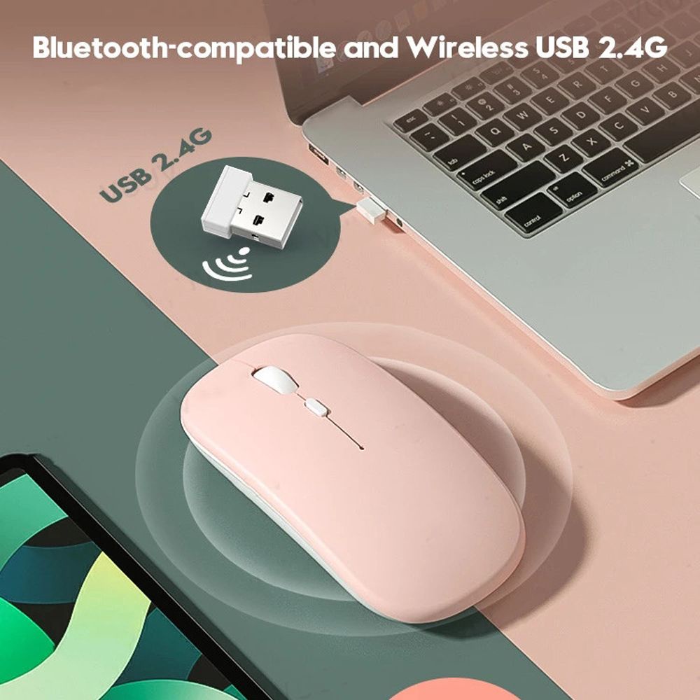 Chuột không dây kết nối Bluetooth có thể sạc lại cho iPad IOS Android