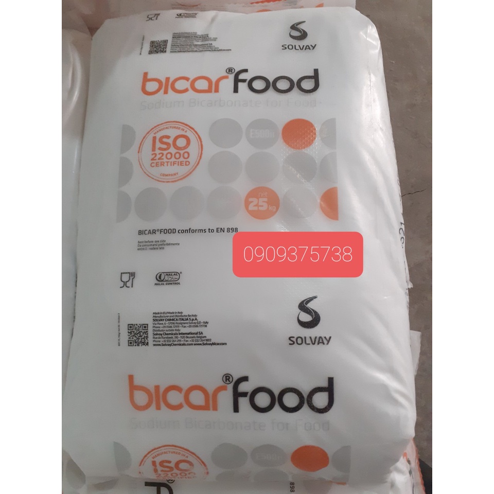 1Kg Baking Soda (NaHCO3), Bột Nở Làm Bánh, Sodium Bicarbonate-Bicar Food_Xuất xứ Ý