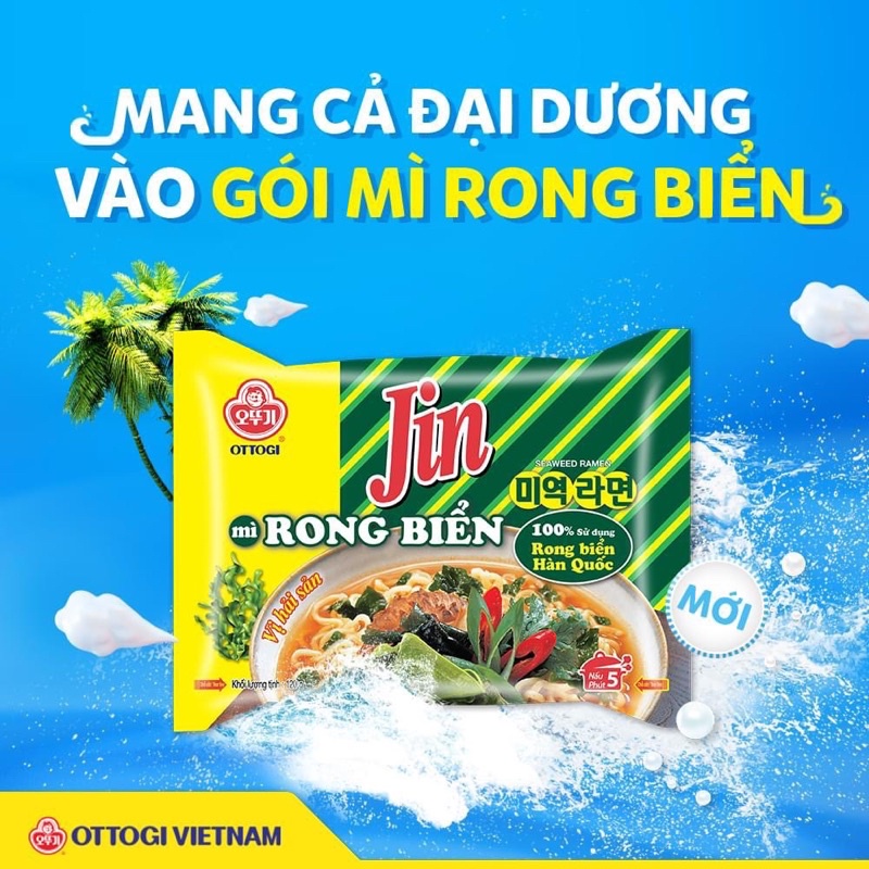 Mì Rong biển 120g lốc 5 gói Mì Hàn công nghệ Hàn quốc