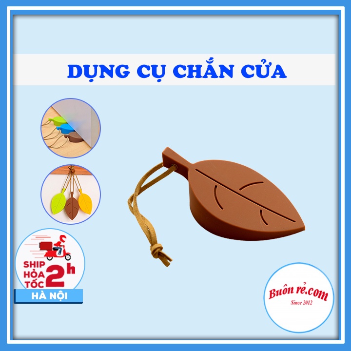 Dụng Cụ Chắn Cửa Hình Lá, dẻo dai không bị mòn và xẹp, tránh cho cửa va đập vào chân tay bé br00494