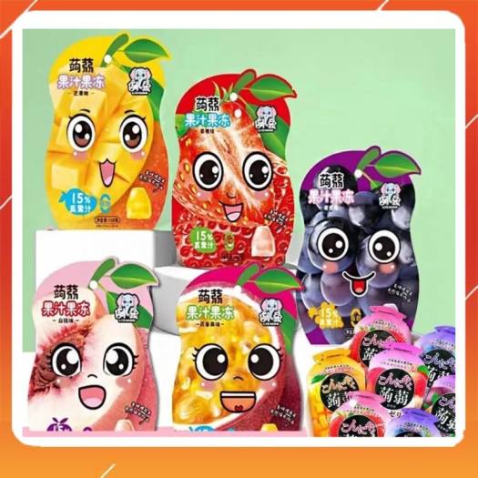 Thạch Các Vị Hoa Quả 1 Gói 8 Cái Lẻ (Thạch Voi 168g)