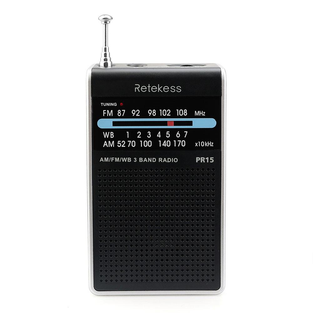 FM AM NOAA Điều chỉnh con trỏ Radio Đài cầm tay nhỏ Máy thu radio bỏ túi di động