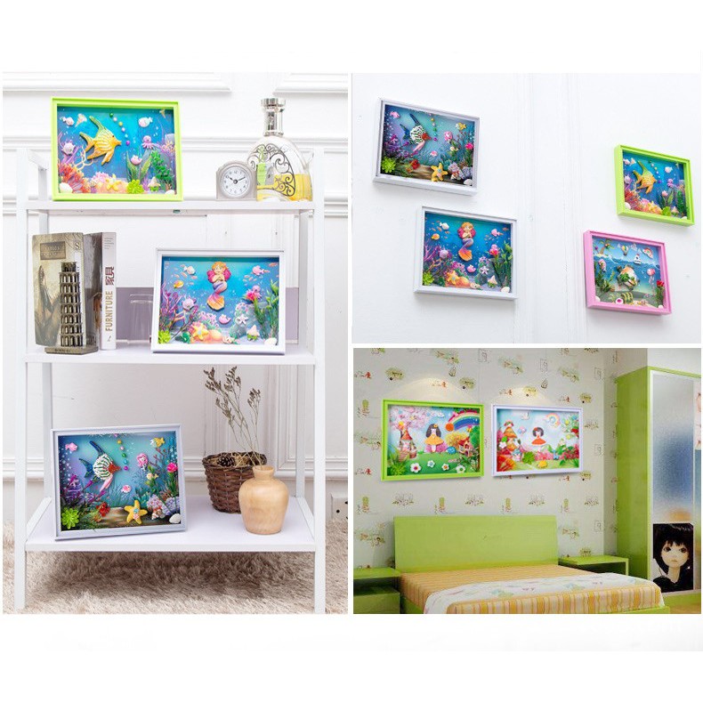 Bộ đồ chơi tự làm khung ảnh 3D handmade