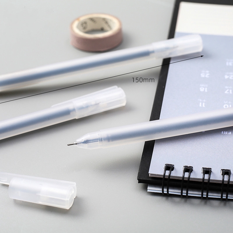 Bút mực gel ngòi 0.5mm màu trong suốt dễ thương