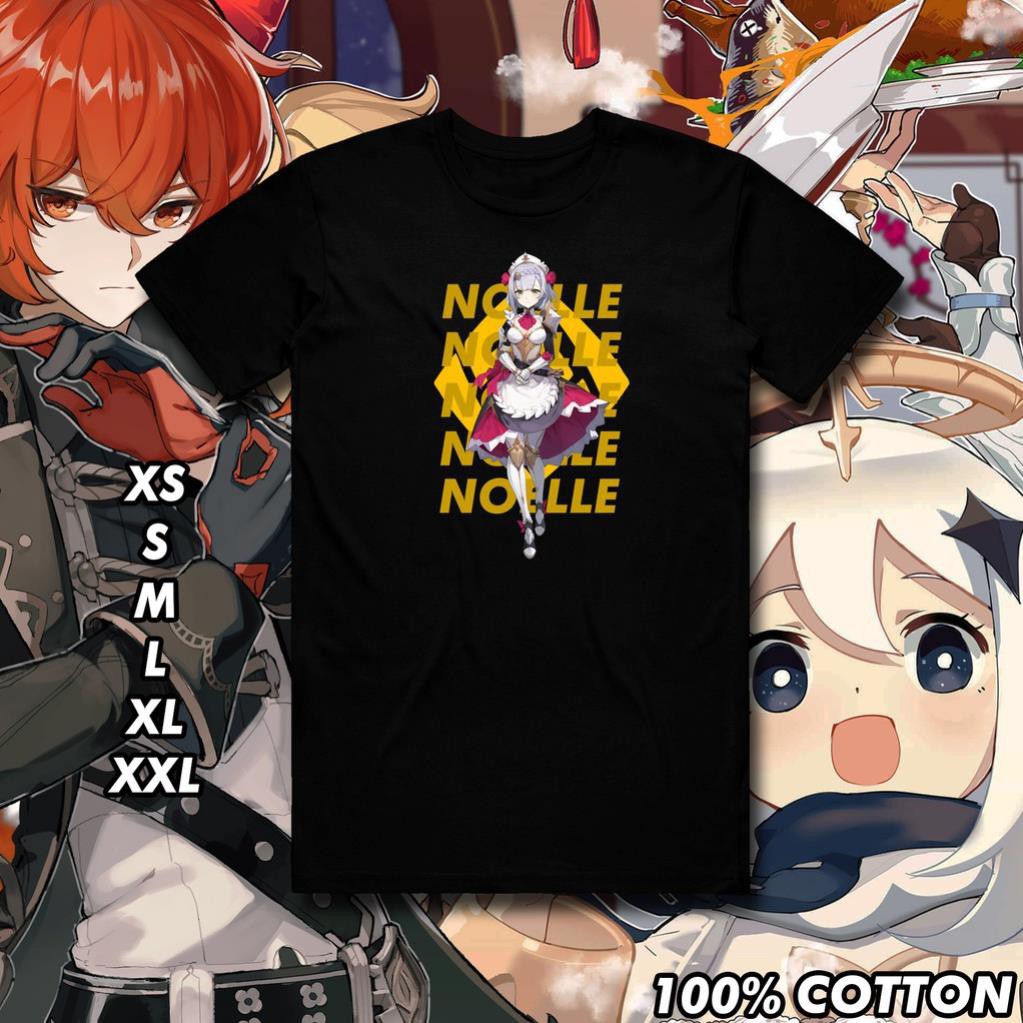 Mẫu áo thun in Genshin Impact Noelle New Trend Gaming Shirt (G22) độc đẹp
