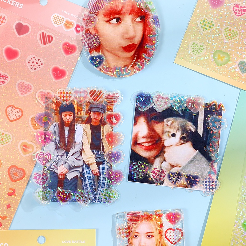 Set 2 Tấm Sticker Dán Trang Trí Sổ Tay DIY