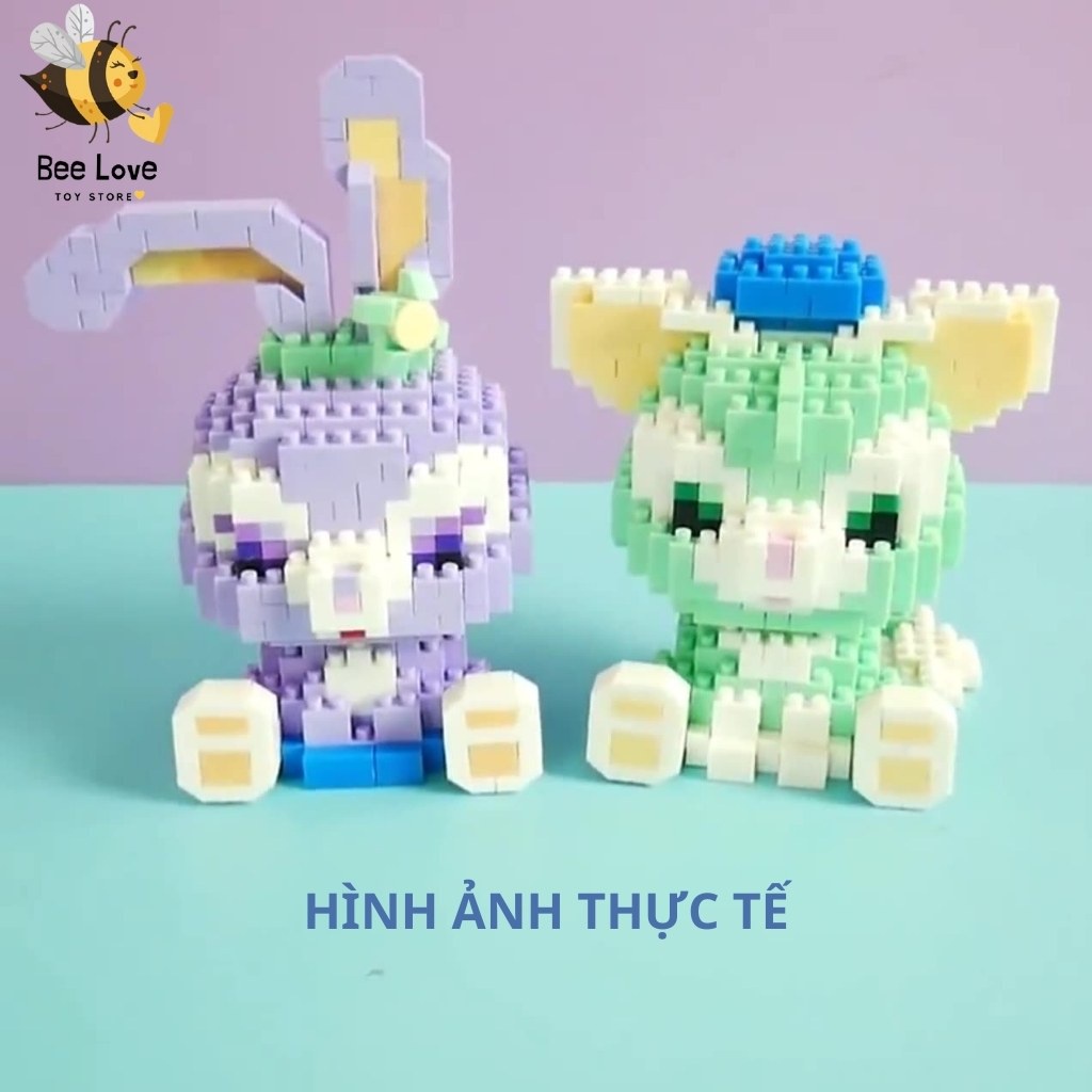 Bộ xếp hình lego nhân vật hoạt hình cho bé Disney ModelBuilding BL102, mô hình lắp ráp con vật độc đáo sinh động BeeLove