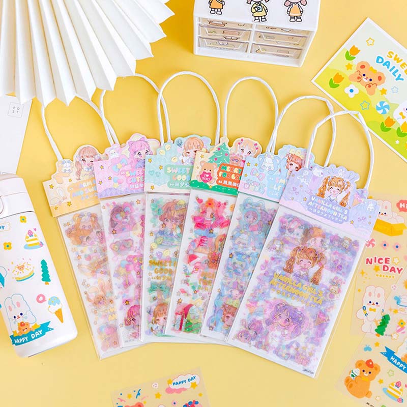 Sticker túi quà tặng 3 tấm HCN