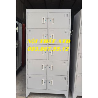 TỦ HỒ SƠ SẮT - TỦ LOCKER 10 CỬA