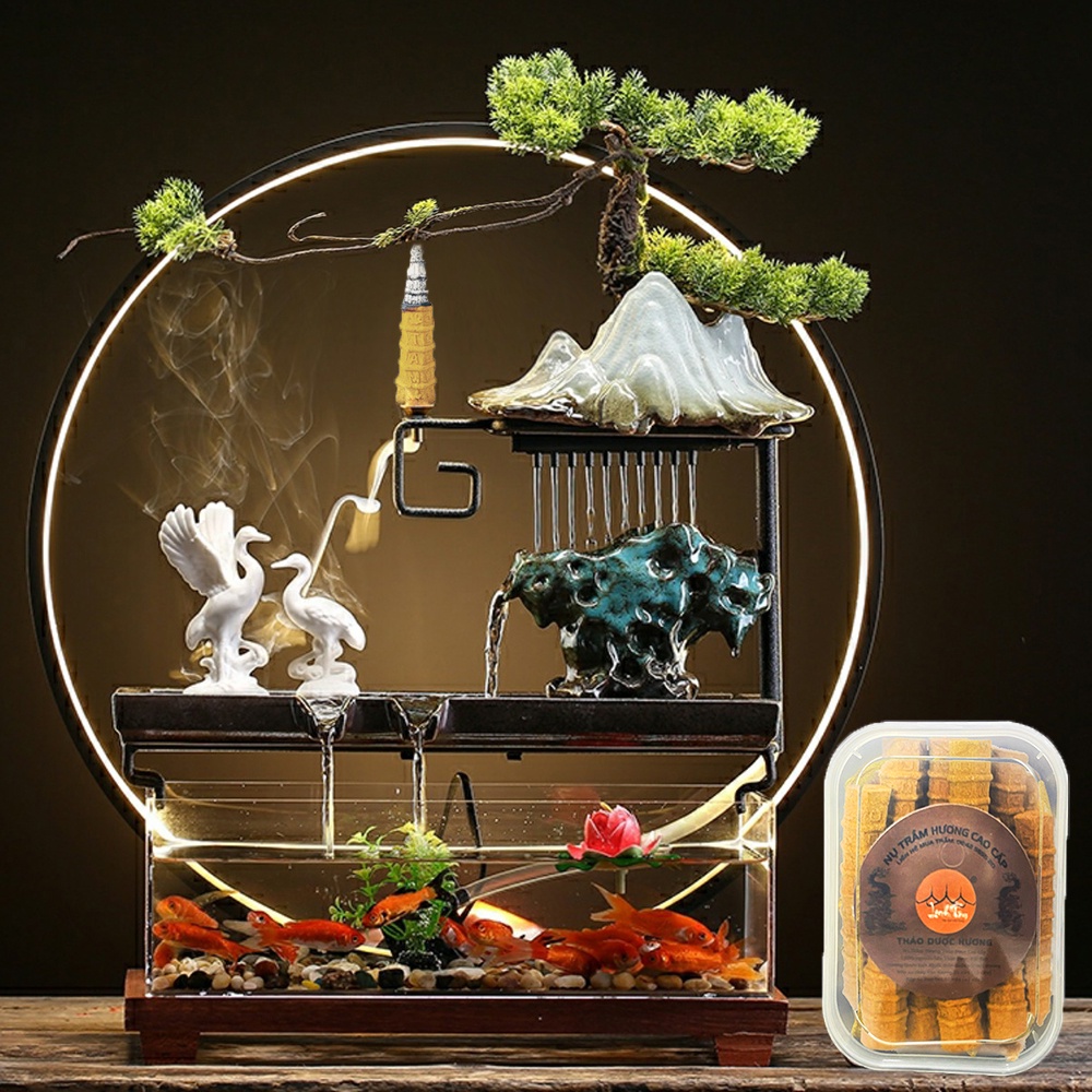 Nụ trầm hương khói ngược dùng cho thác khói trầm hương hình tháp Văn Xương