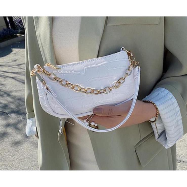 👛ẢNH SHOP CHỤP👛 Túi kẹp nách nữ da vân cá sấu dây xích BH 429 | BigBuy360 - bigbuy360.vn