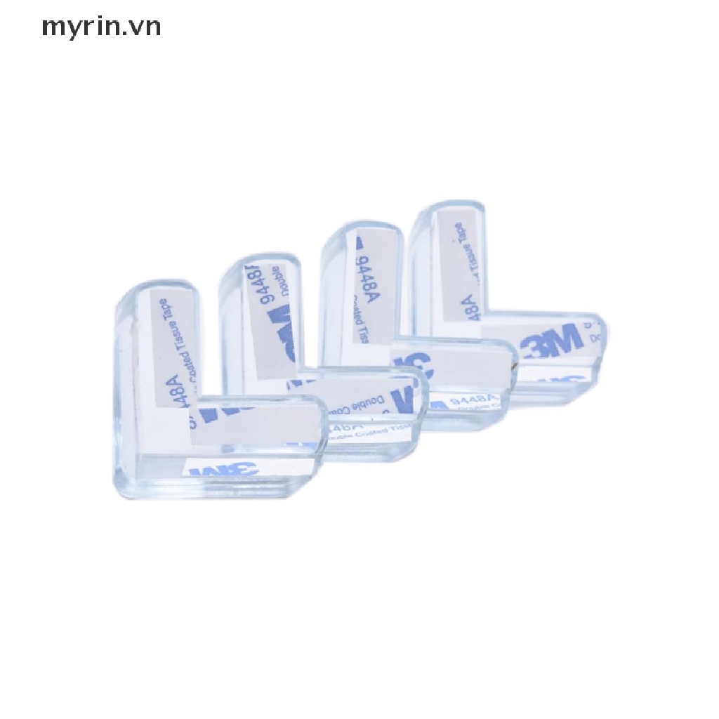 Set 4 Đệm Cao Su Trong Suốt Bọc Cạnh Bàn Nội Thất Bảo Vệ An Toàn Cho Bé