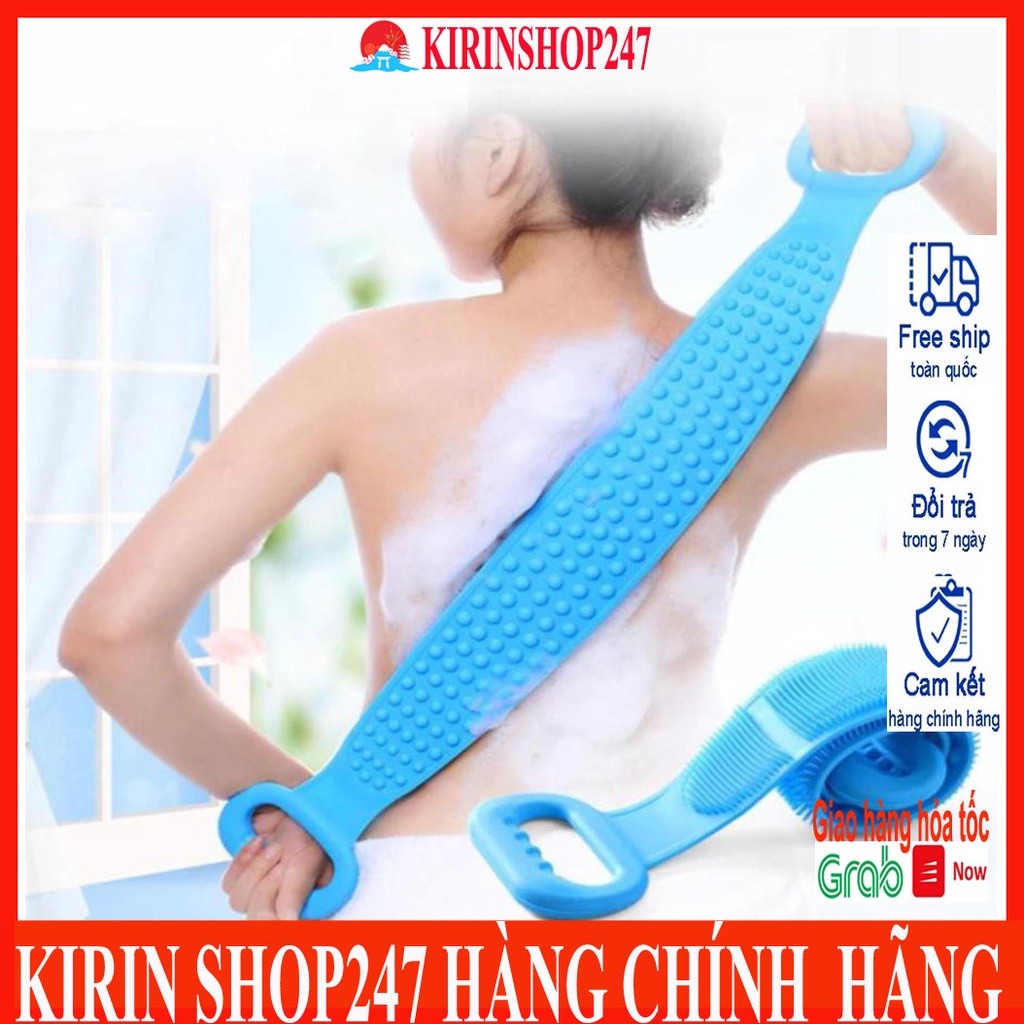 Đai Chà Lưng Massage Thư Giãn, Đai Cọ Lưng, Dây Tắm Chà Lưng Có Gai Silicon Massage, Cọ Tắm Silicon, Chà Lưng Hai Mặt