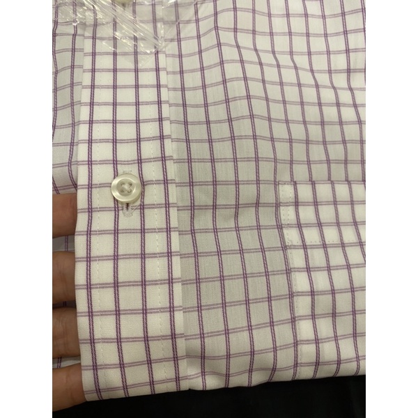 Áo sơ mi nam ngắn tay  UNIQLO Strive kẻ sọc - kẻ vuông