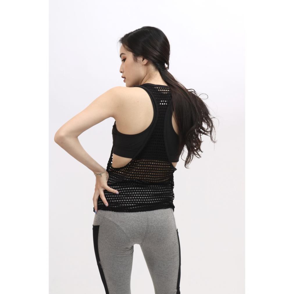 Áo tập thể thao tank lưới mặc ngoài NX Shop