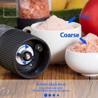 Kitchen Electric Pepper Grinder Battery Powered Salt or Pepper Automatic Grinder with LED Light