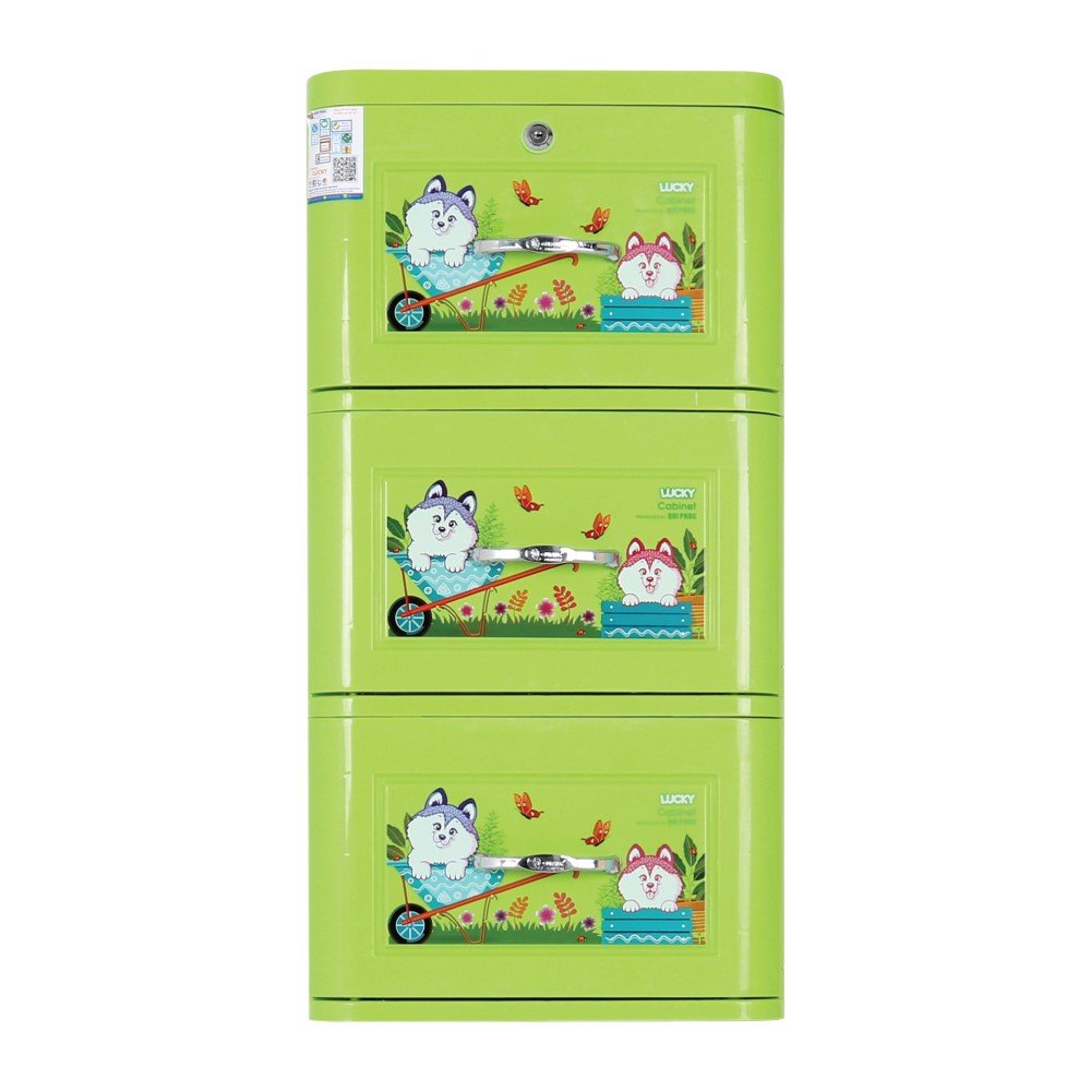 Qui Phúc Tủ Nhựa Mini Lucky 3 Tầng